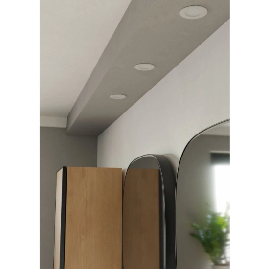 FUEVA 6 Oprawa wpuszczana LED 3,7W 2700/4000/6500K IP44 biała 8,8 cm 901416 EGLO