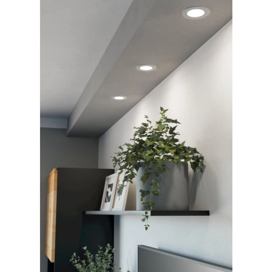 FUEVA 6-Z Oprawa wpuszczana LED 3X2,8W RGB/CCT biała 8,8 cm Zestaw 901429 EGLO