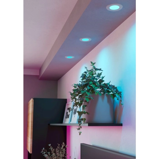 FUEVA 6-Z Oprawa wpuszczana LED 3X2,8W RGB/CCT biała 8,8 cm Zestaw 901429 EGLO