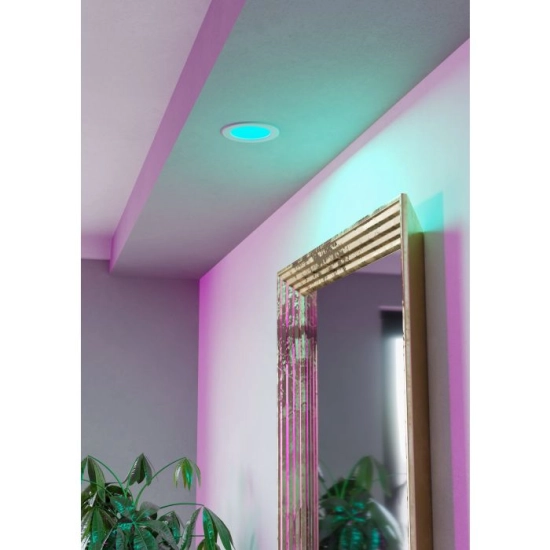 FUEVA 6-Z Oprawa wpuszczana LED 5W RGB/CCT biała 12 cm 901431 EGLO