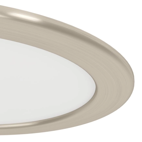 FUEVA 6-Z Oprawa wpuszczana LED 9,5W RGB/CCT nikiel mat 16,8 cm 901436 EGLO