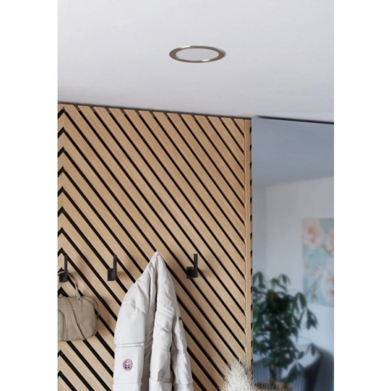 FUEVA 6-Z Oprawa wpuszczana LED 9,5W RGB/CCT nikiel mat 16,8 cm 901436 EGLO