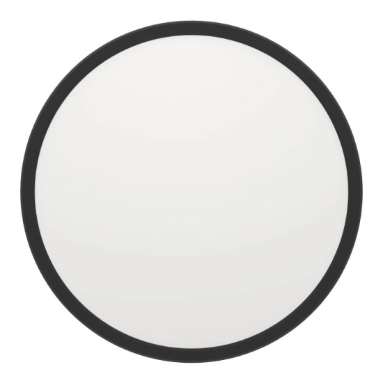 ROVITO oprawa sufitowa Plafon LED 30cm IP44 Czarny okrągły 901438 EGLO0796 EGLO