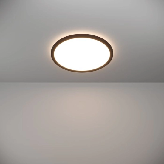 ROVITO oprawa sufitowa Plafon LED 39cm IP44 Czarny okrągły 901439 EGLO