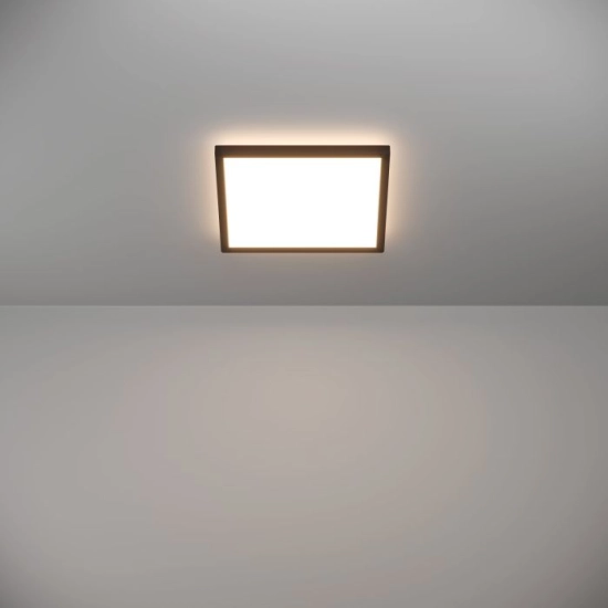 ROVITO oprawa sufitowa Plafon LED 29x29cm IP44 Czarny kwadratowy 901442 EGLO