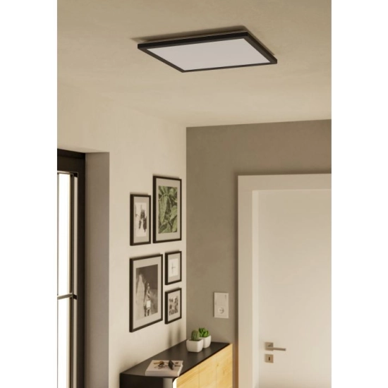 ROVITO oprawa sufitowa Plafon LED 39x39cm IP44 Czarny kwadratowy 901443 EGLO