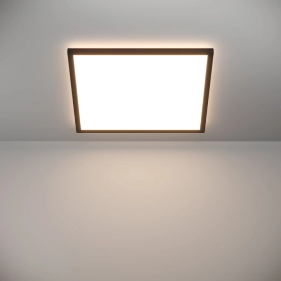 ROVITO oprawa sufitowa Plafon LED 50x50cm IP44 Czarny kwadratowy 901444 EGLO