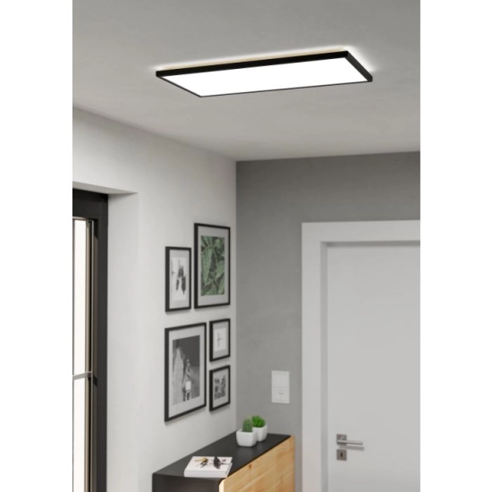 ROVITO oprawa sufitowa Plafon LED 57x30cm IP44 Czarny prostokątny 901445 EGLO