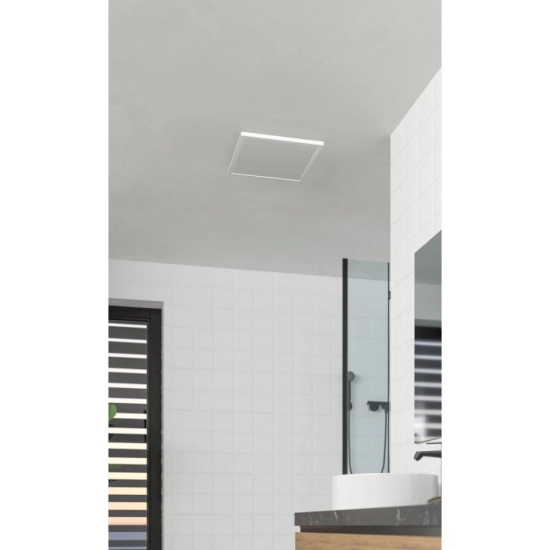 ROVITO oprawa sufitowa Plafon LED 39x39cm IP44 Biały kwadratowy 901451 EGLO