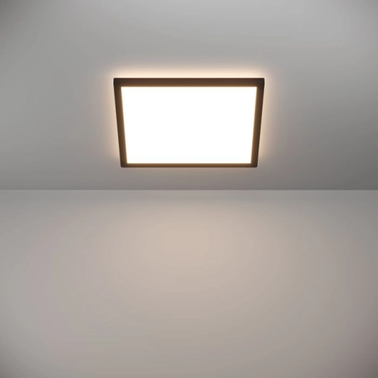 ROVITO-R oprawa sufitowa Plafon LED 39x39cm IP44 na pilota Czarny kwadratowy 901456 EGLO
