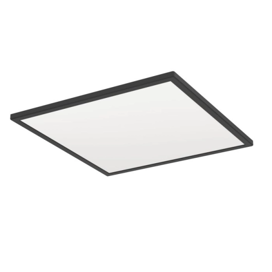 ROVITO-R oprawa sufitowa Plafon LED 50x50cm IP44 na pilota Czarny kwadratowy 901457 EGLO
