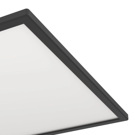 ROVITO-R oprawa sufitowa Plafon LED 50x50cm IP44 na pilota Czarny kwadratowy 901457 EGLO