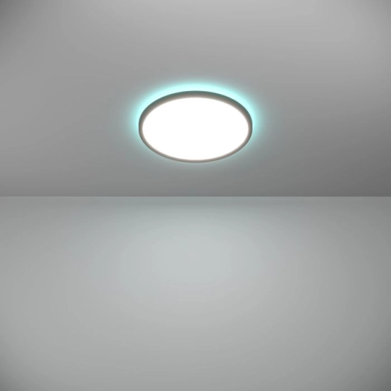 ROVITO-Z oprawa sufitowa Plafon LED 30cm IP44 Czarny okrągły RGB+TW 901463 EGLO