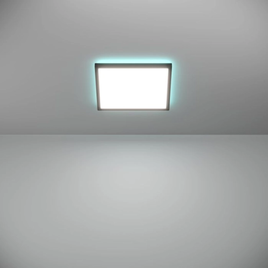 ROVITO-Z oprawa sufitowa Plafon LED 29x29cm IP44 RGB+TW Czarny kwadratowy 901466 EGLO