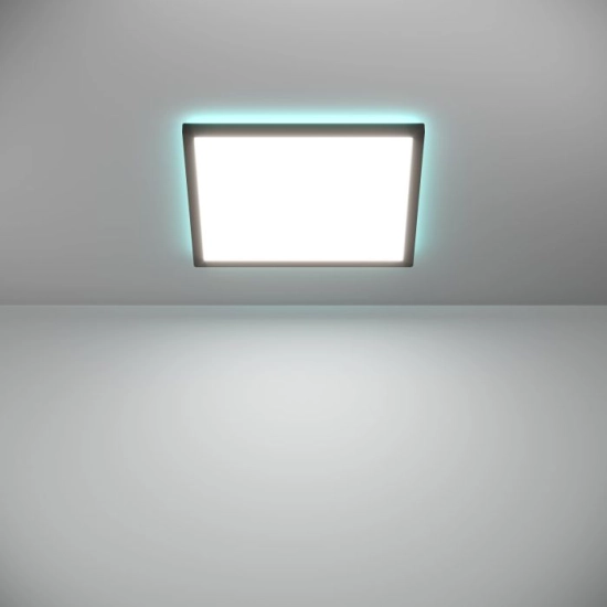 ROVITO-Z oprawa sufitowa Plafon LED 39x39cm IP44 RGB+TW Czarny kwadratowy 901467 EGLO
