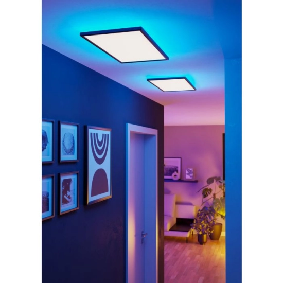 ROVITO-Z oprawa sufitowa Plafon LED 57x30cm IP44 RGB+TW Czarny prostokątny 901469 EGLO