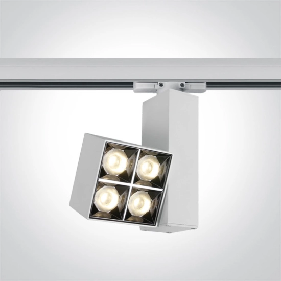 Reflektor Mirror Square Track Lights Die cast 65406BT/W/W ONE LIGHT