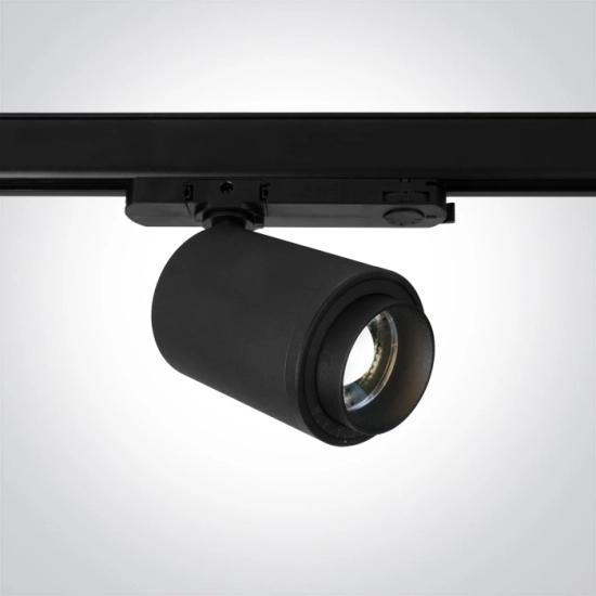 BLACK COB 20W WW TRACK SPOT 20-60deg ADJUSTABLE BEAM 230V 65650BT/B/W ONE LIGHT