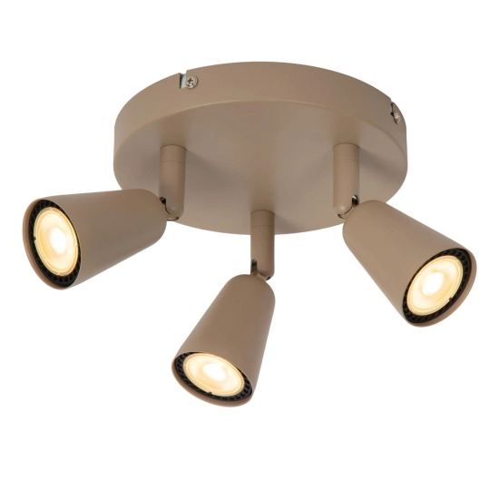 TIANA Spot sufitowy – Taupe – 3xGU10 – 25W – Metal 65901/13/41 Lucide - zdjęcie produktu