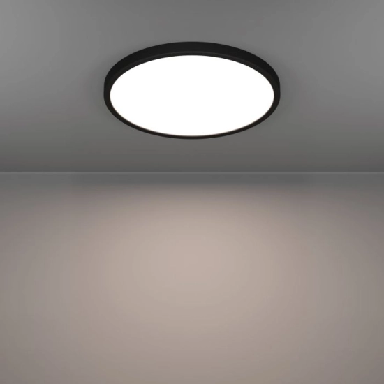 FUEVA 6-Z Plafon LED 17,5W RGB+TW IP44 czarny okrągły / oprawa natynkowa 901725 EGLO
