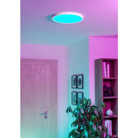 FUEVA 6-Z Plafon LED 17,5W RGB+TW IP44 biały okrągły / oprawa natynkowa 901726 EGLO