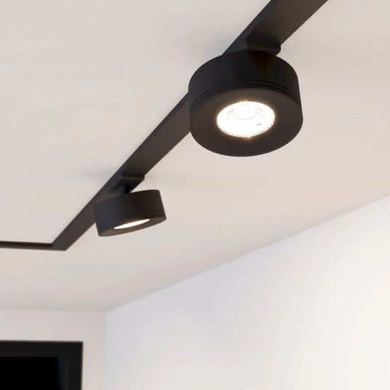 TPLUS WIDE SPOT spot LED do systemu szynowego Track Plus czarny 901684 EGLO