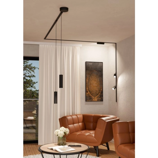 TPLUS PENDANT lampa wisząca LED do systemu szynowego Track Plus czarna 901687 EGLO