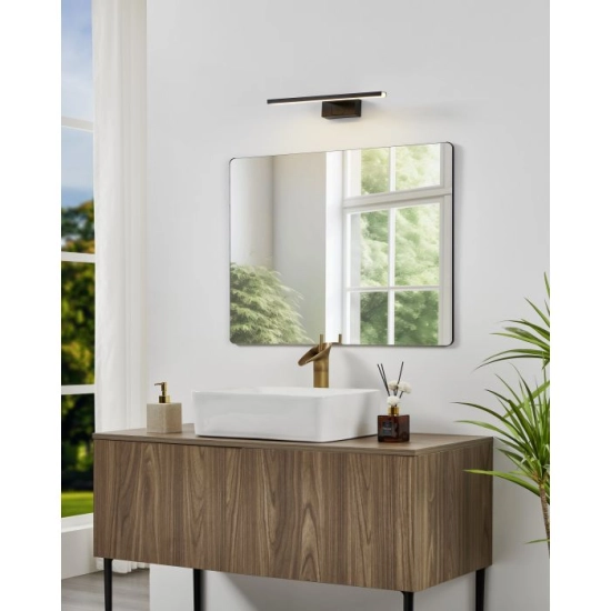 CONETTILLA Kinkiet nad lustro 40 cm czarny oprawa lustrzana 901847 EGLO