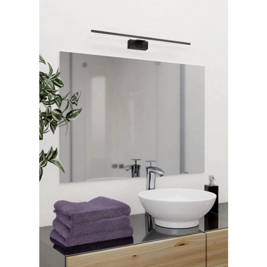 CONETTILLA Kinkiet nad lustro 60 cm czarny oprawa lustrzana 901848 EGLO