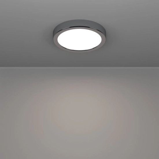 FUEVA 6 Plafon LED 7,5W 2700/4000/6500K IP44 chrom okrągły / oprawa natynkowa 901762 EGLO