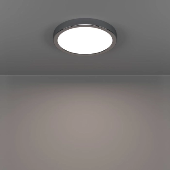 FUEVA 6 Plafon LED 11,5W 2700/4000/6500K IP44 chrom okrągły / oprawa natynkowa 901763 EGLO