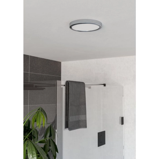 FUEVA 6 Plafon LED 11,5W 2700/4000/6500K IP44 chrom okrągły / oprawa natynkowa 901763 EGLO