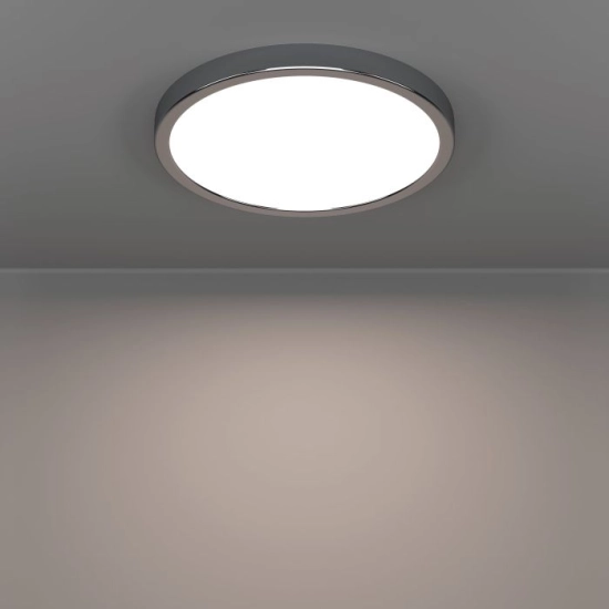 FUEVA 6 Plafon LED 14,2W 2700/4000/6500K IP44 chrom okrągły / oprawa natynkowa 901764 EGLO