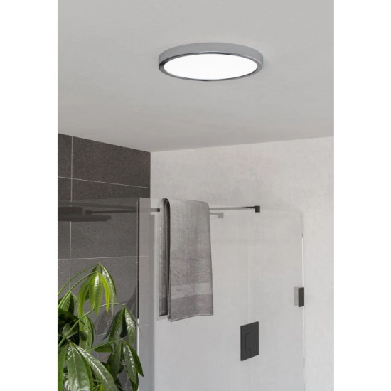 FUEVA 6 Plafon LED 14,2W 2700/4000/6500K IP44 chrom okrągły / oprawa natynkowa 901764 EGLO