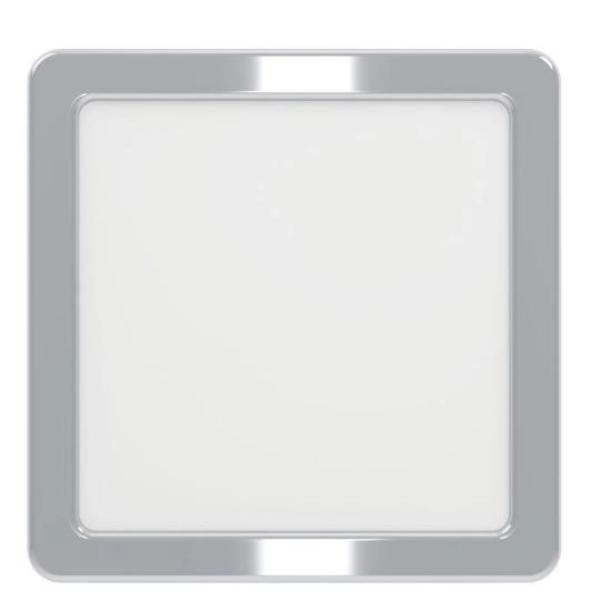 FUEVA 6 Plafon LED 7W 2700/4000/6500K IP44 chrom kwadratowy / oprawa natynkowa 901765 EGLO