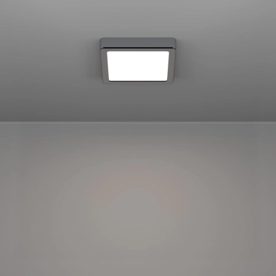 FUEVA 6 Plafon LED 7W 2700/4000/6500K IP44 chrom kwadratowy / oprawa natynkowa 901765 EGLO