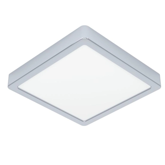 FUEVA 6 Plafon LED 10,5W 2700/4000/6500K IP44 chrom kwadratowy / oprawa natynkowa 901766 EGLO
