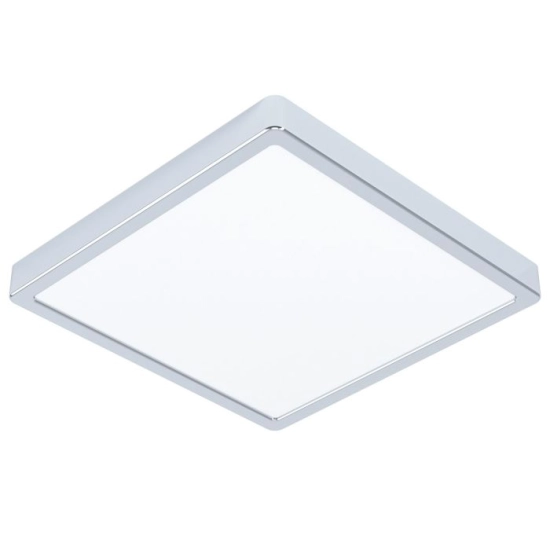 FUEVA 6 Plafon LED 13W 2700/4000/6500K IP44 chrom kwadratowy / oprawa natynkowa 901767 EGLO