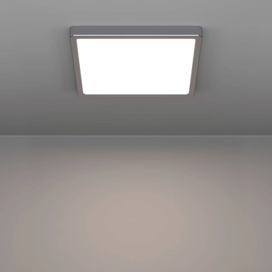 FUEVA 6 Plafon LED 13W 2700/4000/6500K IP44 chrom kwadratowy / oprawa natynkowa 901767 EGLO