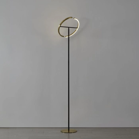 CASTELPOTO Lampa podłogowa LED mosiądz/czarna 2000lm 3000K 901973 EGLO