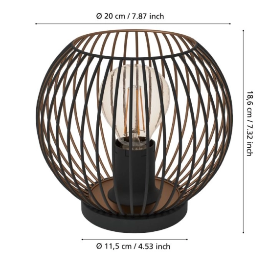 ALMANZORA Lampa stołowa 901872 EGLO