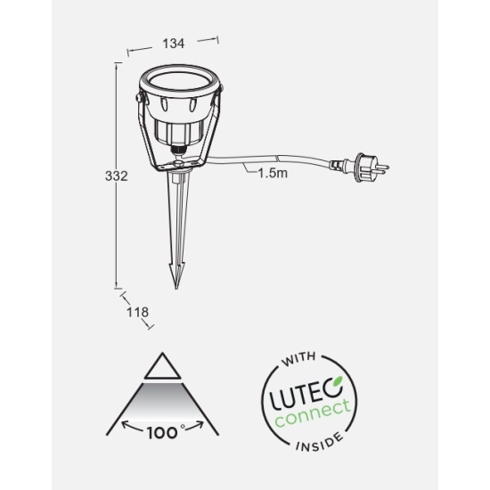 Reflektor MINI LETO 6602903424 LUTEC