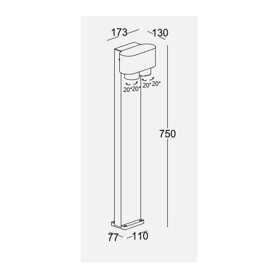 Lampa stojąca CYPRES 6604004118 LUTEC