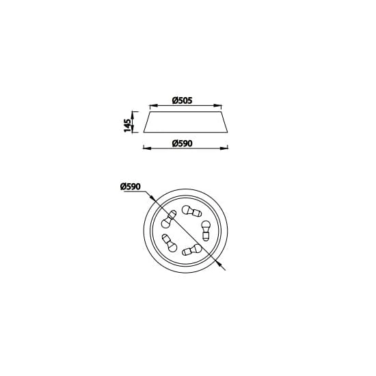 Lampa sufitowa Mantra Sabina 6412MA - zdjęcie dodatkowe 1