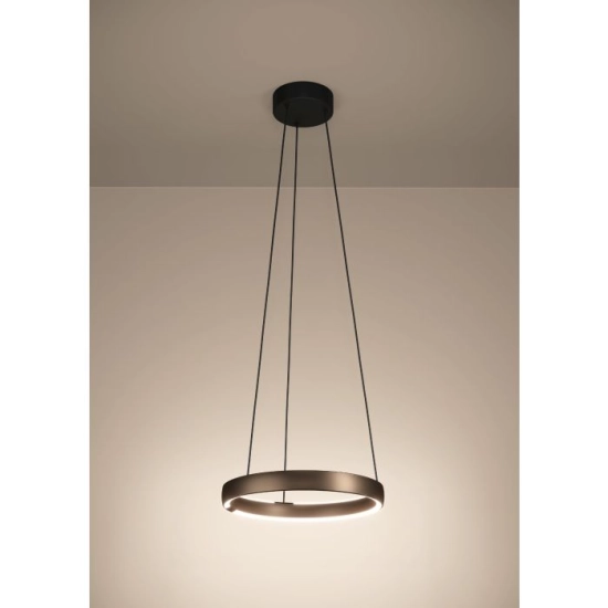 TRABUCO Lampa wisząca LED 80cm Brąz 7720lm 2200-6500K 390449 EGLO