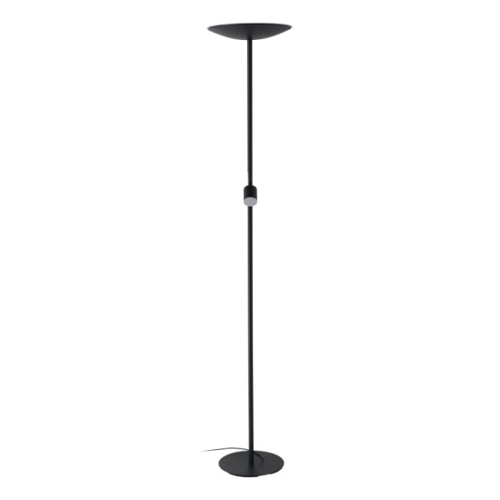 CONIVARINO Lampa podłogowa LED czarna z lampką do czytania 2700K 901977 EGLO