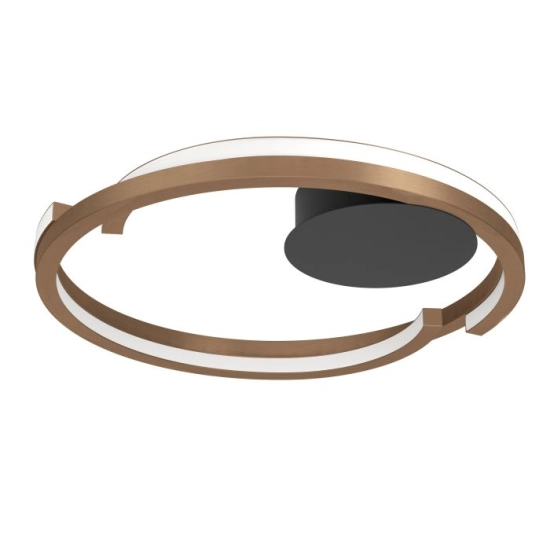 MEZZOMONTE Lampa sufitowa LED CCT / ściemnialna Brąz Ø48cm 901825 EGLO