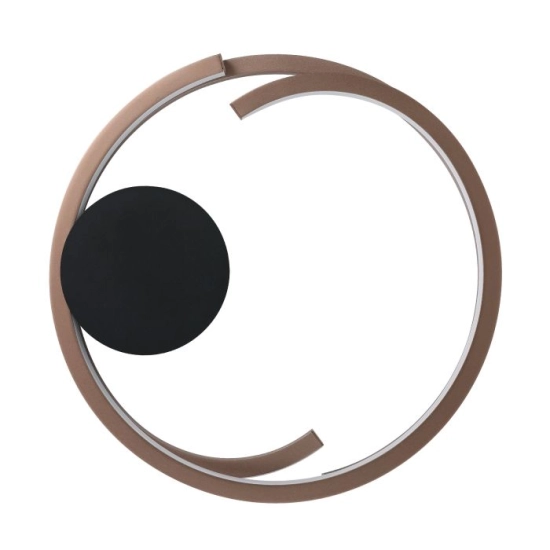 MEZZOMONTE Lampa sufitowa LED CCT / ściemnialna Brąz Ø48cm 901825 EGLO