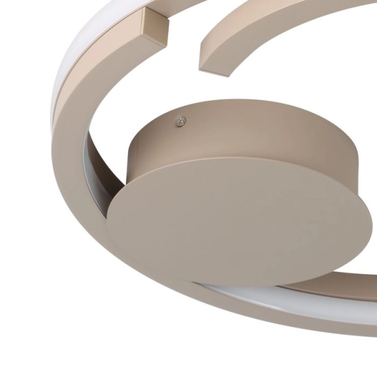 MEZZOMONTE Lampa sufitowa LED CCT / ściemnialna Piaskowa Ø48cm 901823 EGLO