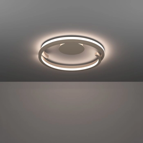 MEZZOMONTE Lampa sufitowa LED CCT / ściemnialna Piaskowa Ø48cm 901823 EGLO